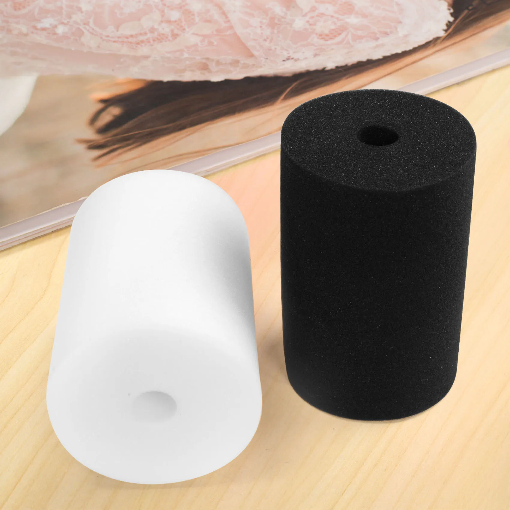 A19F-12 Pcs 2 Sizes Cup Turner Foam Tumbler Inserts For 3/4 Inch PVC Pipe Tumbler Inserts Fit 10 Oz To 40 Oz Tumblers