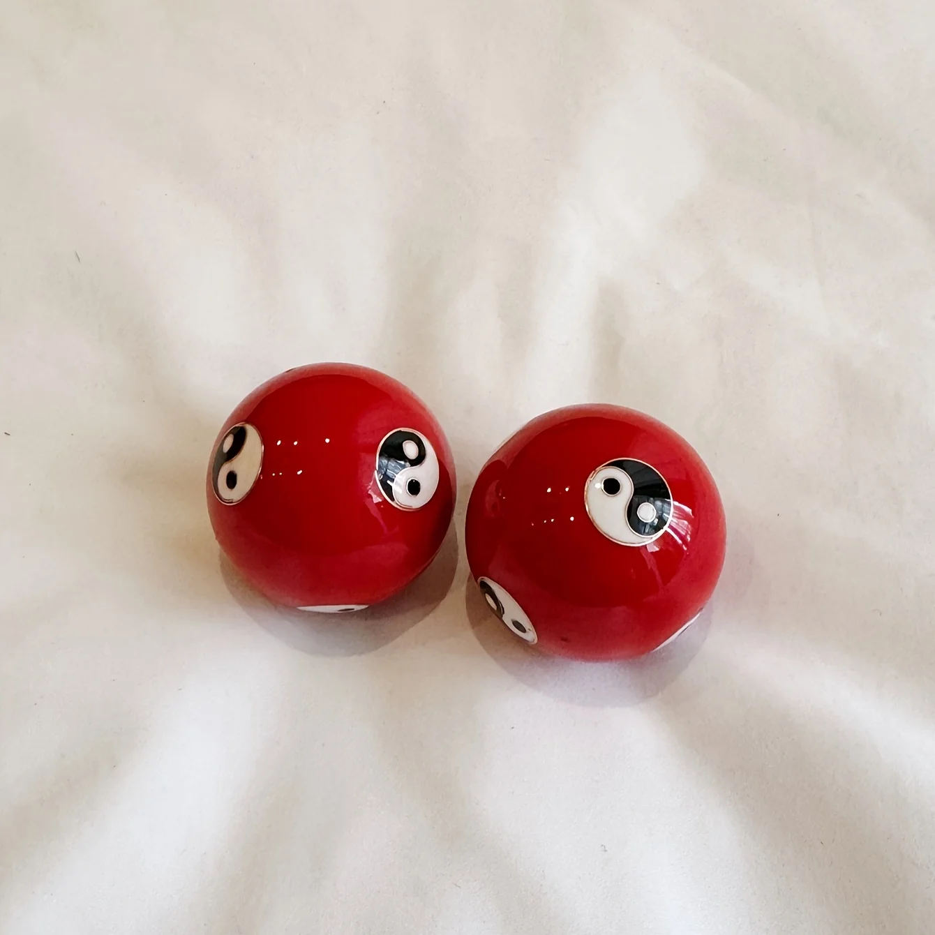 Chinese Retro Tai Chi Baoding Balls with Ring Sound Portable Pocket Size Hand Wrist Exercise Massage Stress Relief Balls view 6