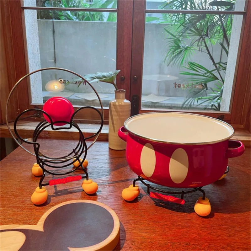 Disney cartoon Mickey Mouse home kitchen style cutting board plate dishes pot heat insulation rack desktop storage rack gift