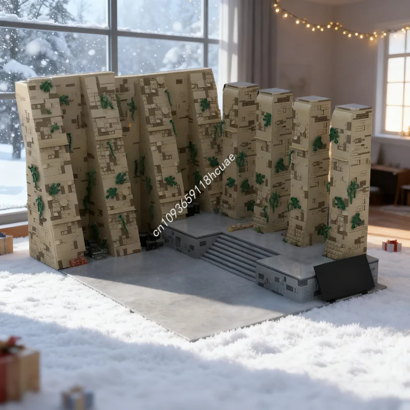 

4227 шт. MOC SW Yavin церемония звезда боевая модель здания Рождественский подарок блоки игрушка архитектура DIY творческая идея образование дети