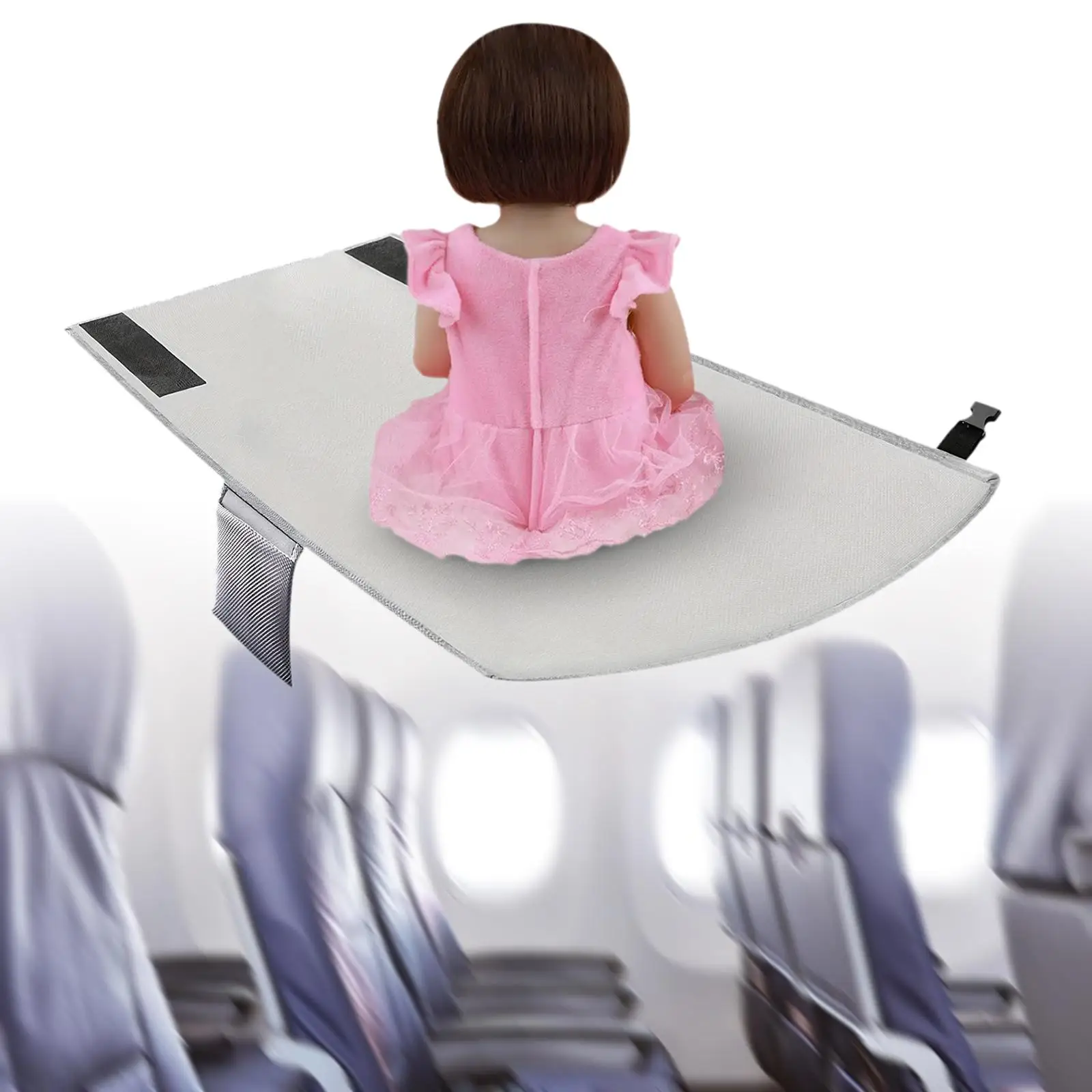 Toddler Airplane for seat Extender Foot Hammock Travel Bed for Child Foldable Leg Rest Oxford Cloth Portable for Flight