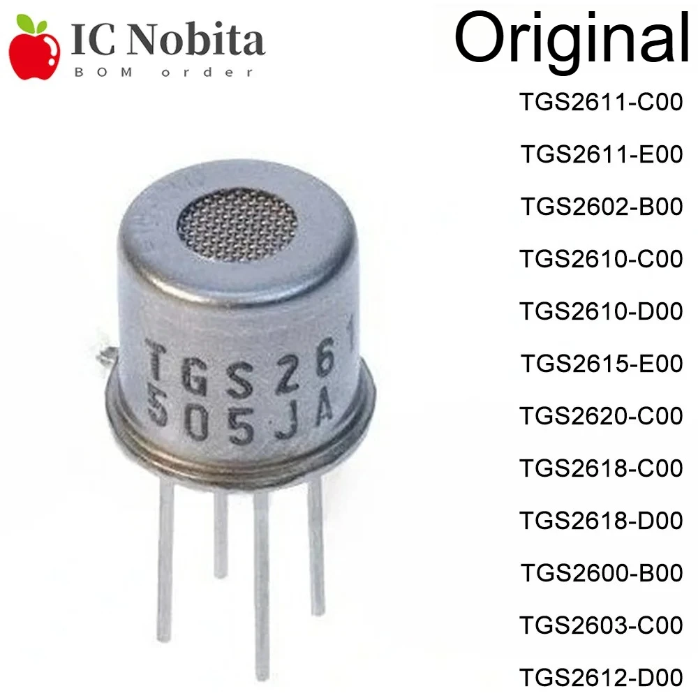 1PCS TGS2611-C00 TGS2611-E00 TGS2602 TGS2610-C00/D00 TGS2620-C00 TGS2618-C00/D00 TGS2600-B00 TGS2603-C00 TGS2612-D00 Sensor