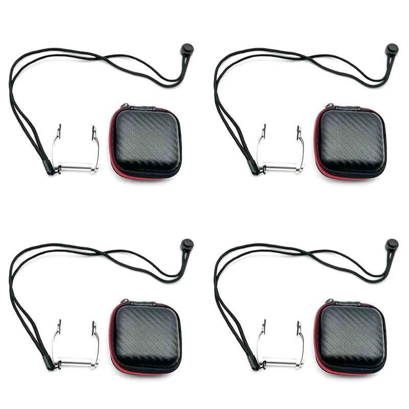 4X Aviation Aluminum Free Diving Nose Clip Diving Surfing Swim Nose Clips Non-Slip Silicone Pad At Both,Silver