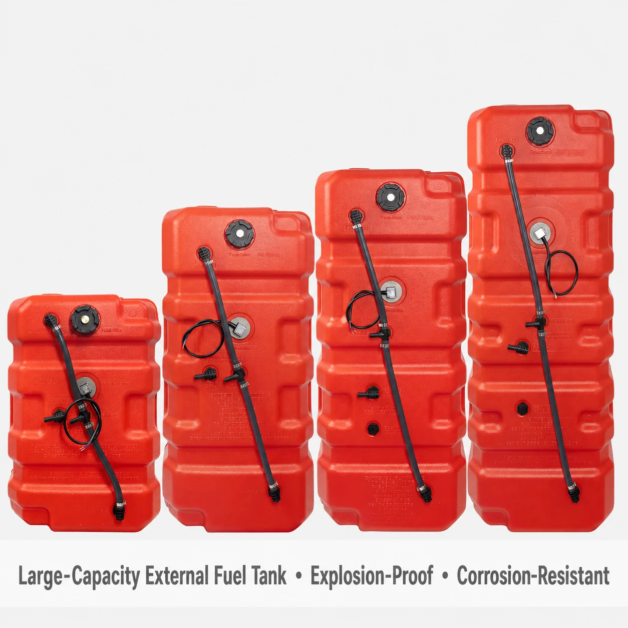 Large Capacity Portable External Fuel Tank Compatible with Mercury Outboard Motors