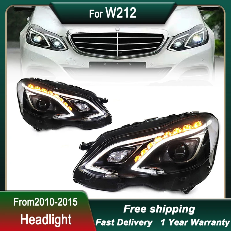 

Car Headlights For Mercedes Benz E CLASS W212 2010-2015 LED Head Lamp DRL Dynamic Signal Lamp Head Lamp Front light Assembly