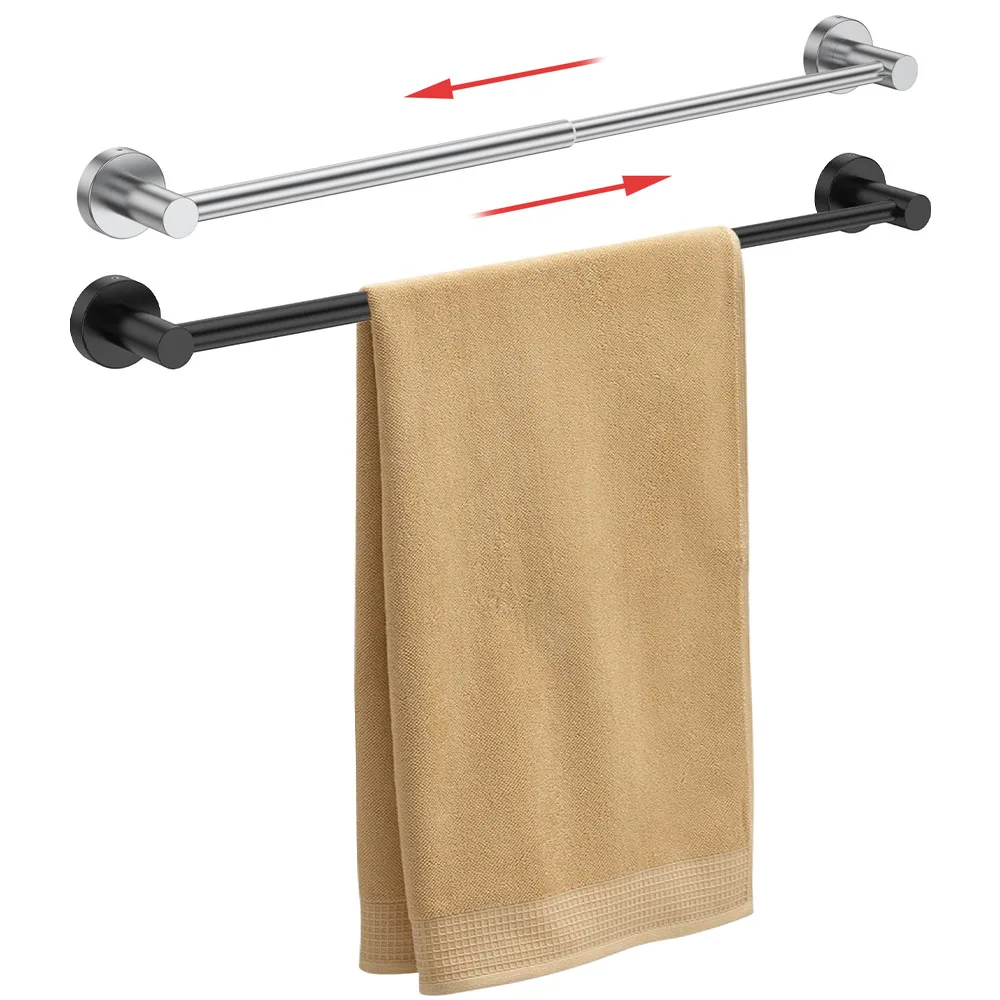 

Регулируемая вешалка для полотенец, настенная выдвижная нержавеющая вешалка для полотенец из нержавеющей стали, аксессуары для ванной и кухни, экономия места