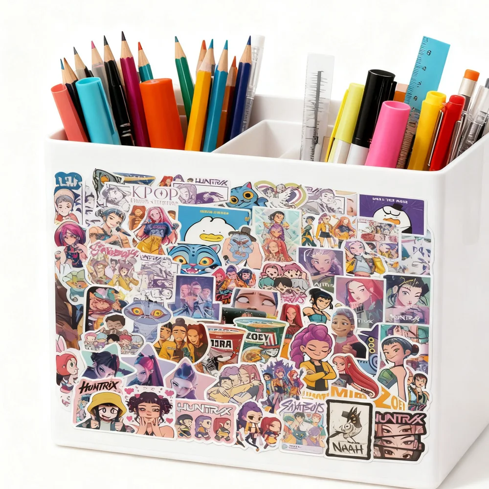 당신이 선택할 수 있는 다양한 스타일 60개의 Kpop 악마 퇴치자 스티커 DIY 스티커 스크랩북 방수 스티커 어린이 선물