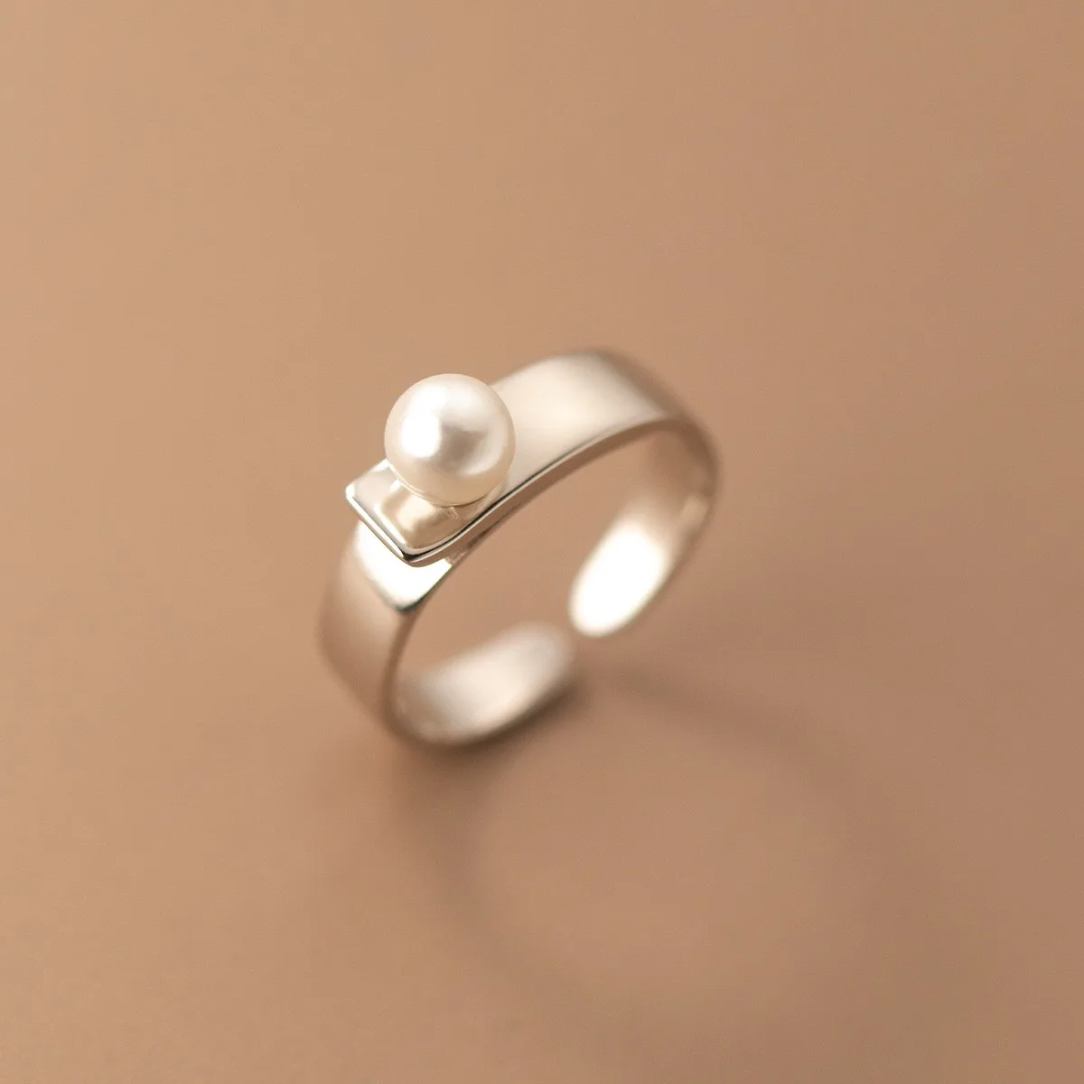 925 Sterling Silver Rings For Women Geometric Fine Jewelry Finger Adjustable Cute Flower Leaf Zirco Ring For Party Birthday Gift