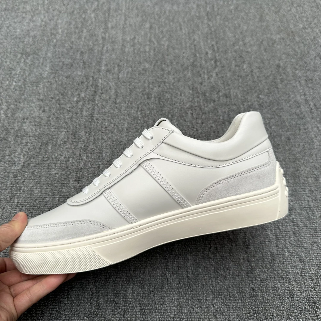 

Дизайнерские мужские кожаные кроссовки, удобная повышенная подошва, противоскользящая технология, амортизация, повседневный роскошный подарок на праздник