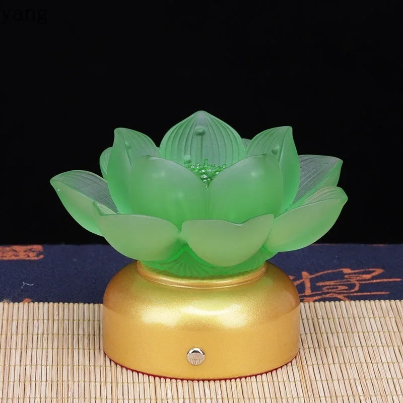 LMM ancient dewaxing glaze prayer temple Buddha before offering lotus ornament
