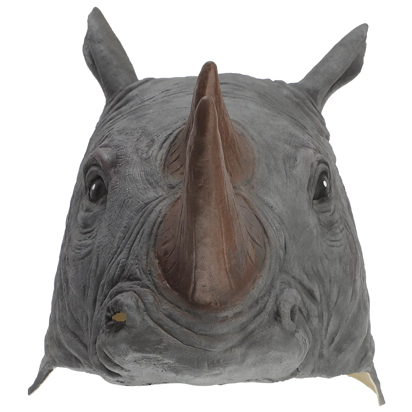 

Маска-голова носорога на Хэллоуин: прочная, реалистичная, для косплея, вечеринок, фотосессий, забавная, страшная, праздничная шапка на Хэллоуин