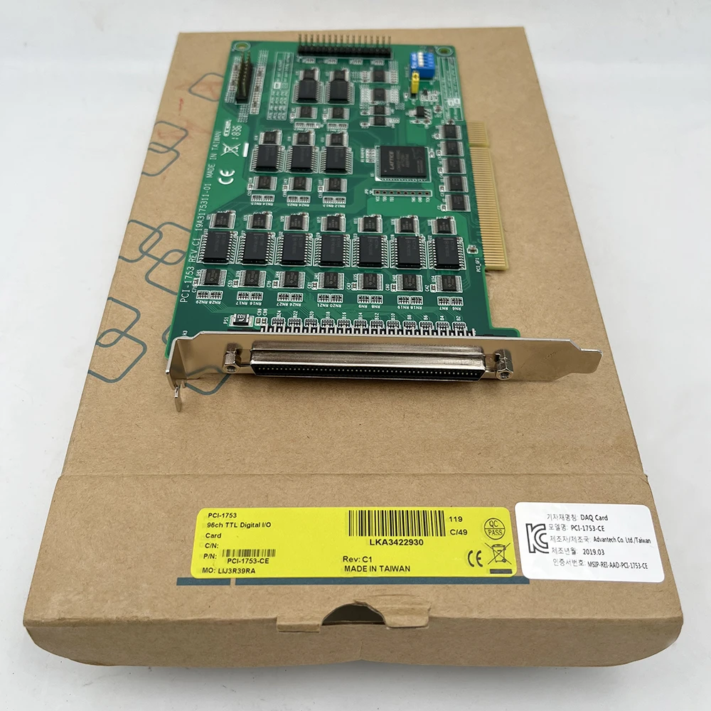 For Advantech Data Capture Card 96-Channel IO Card Digital Input/Output Card PCI-1753 Rev.C1