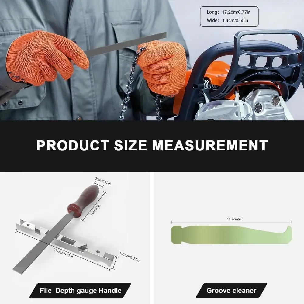 All-In-One Chainsaw Sharpening Kit Versatile Universal Chainsaw Maintenance Kit Multi-purpose Durable Chainsaw File Set