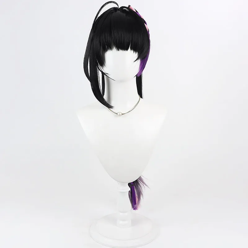 Virtual YouTube Vtuber Meloco Kyoran Cosplay Wig Halloween Carnival Party Props Synthetic Hair Heat Resistant Fiber + Wig Cap