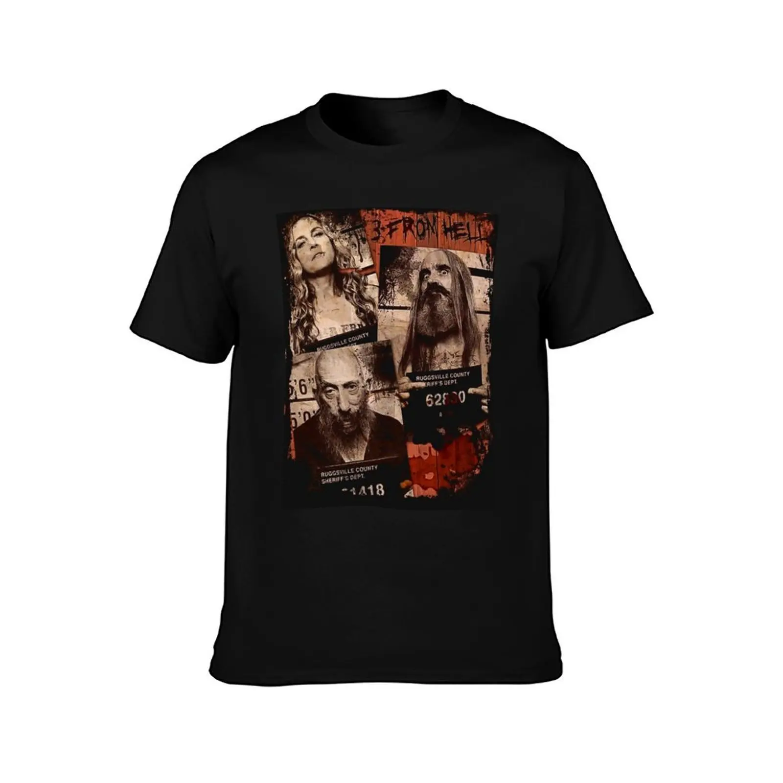 3 from hell art horror devil's rejects otis baby captain Spaulding T-Shirt Summer Casual Cotton Tee Oversized Streetwear Tops