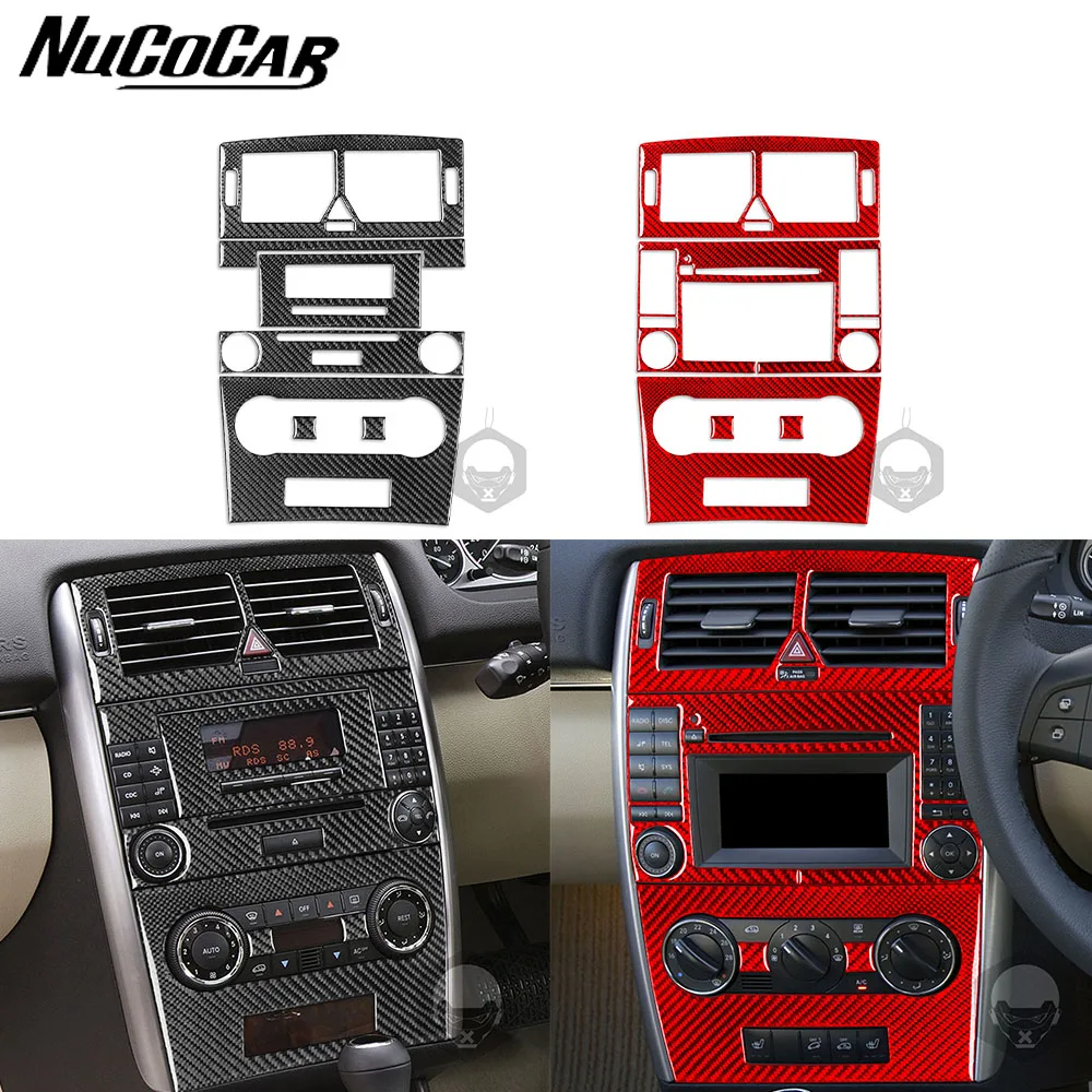 

For Benz B Class W245 2005-2011 Carbon Fiber Navigation radio control Panel Cover Car Interior Accessories Decorative Stickers