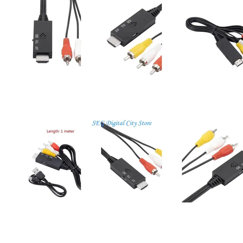 

U75B RCA to Adapter AV to Converter 1080P- 60HZ/720P
