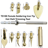 Anti-Stuck Soldering Tip Set trimming Tools for 3D Printing - QUICKO M2-M6 Brass Thread Insert Tool Compatible TS100