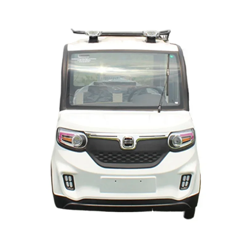 Electric Four-Wheeler Vehicle Eco-Friendly City Driving Compact Electric Car for Adults 4-Wheel Drive with Brakes And Seat Belt