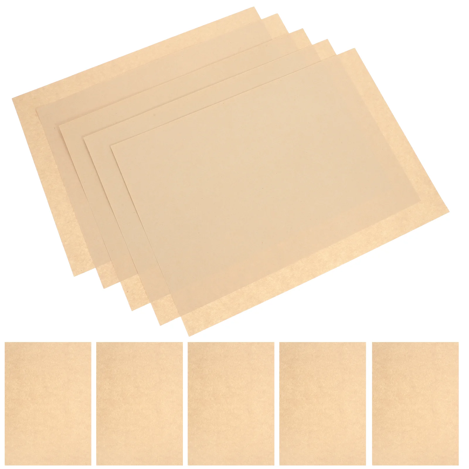 50Pcs A4 Paper Sheets Parchment Retro Paper for Certificate and Diploma 90g (Light Brown) light color paper