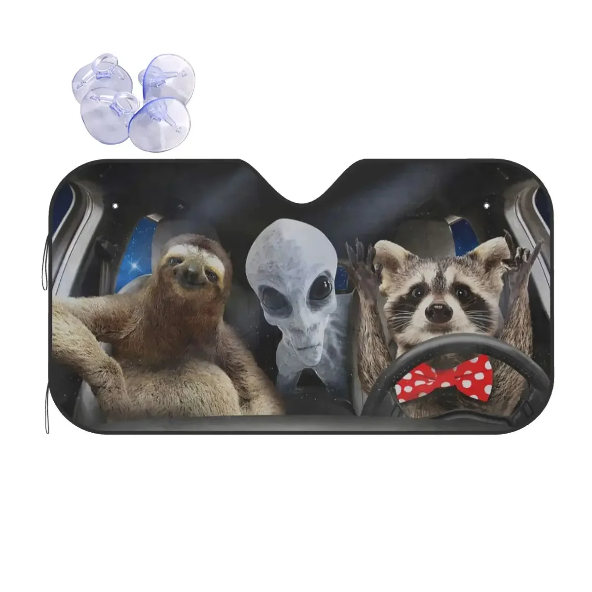 

Забавный череп, ленивец, лобовое стекло, Sunsha Animals, универсальный козырек на переднее окно автомобиля, 70x130 см, солнцезащитный козырек, теплоотражатель