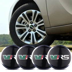 4pcs 56mm Car Badge Hubcap Retrofit Sticker Accessory For Skoda Rapid Octavia VII VRS S Kodiaq karoq Fabia Superb Scala Kamiq