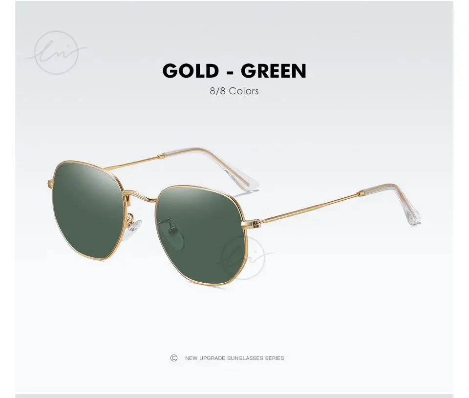 LM Neue Mode Frauen Hexagon Sonnenbrille Männer Retro Polarisierte Fahren Beschichtung Spiegel Sonnenbrille Goggle UV400 Brillen gafas de sol – Detail 21