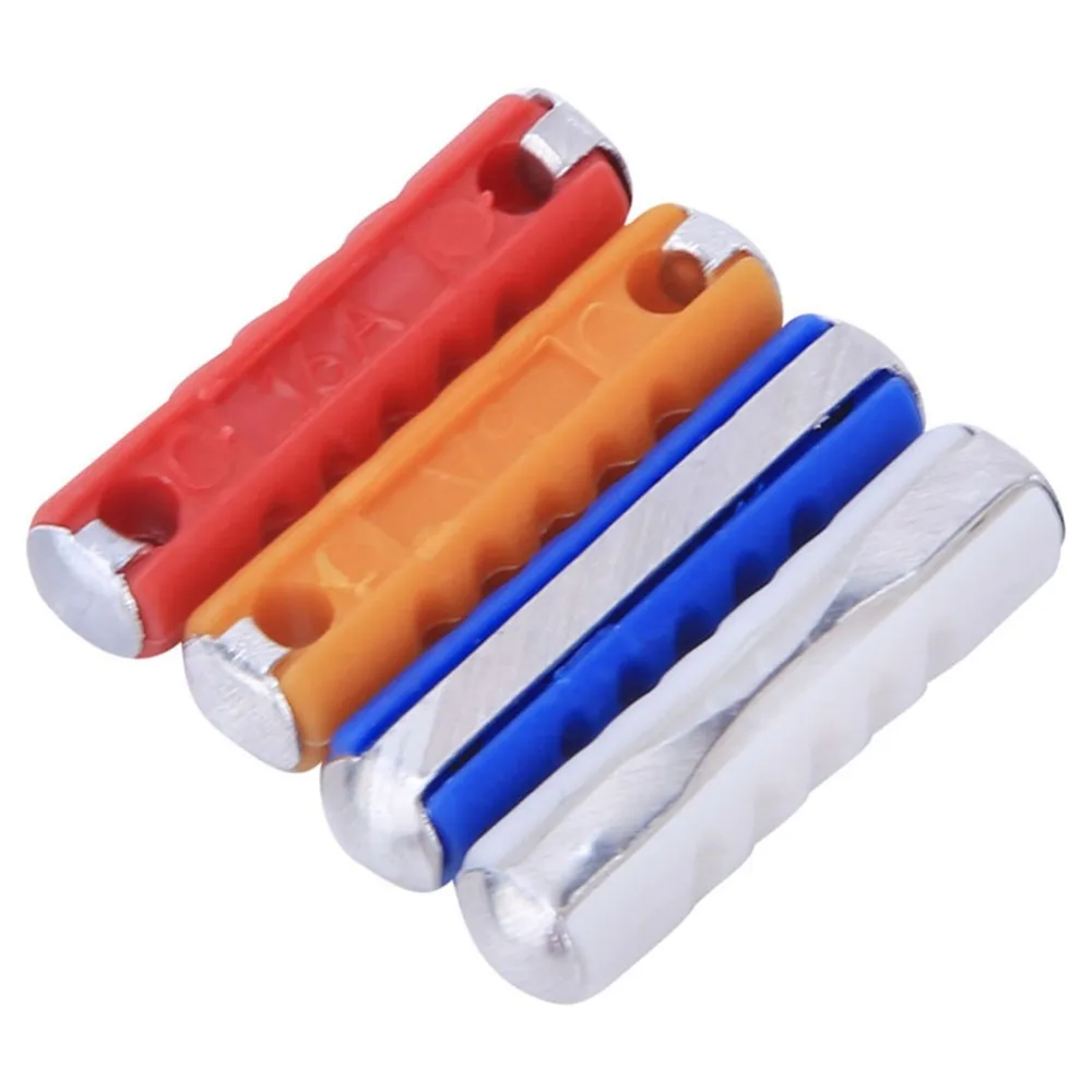 100 قطعة 5A 8A 16A 25A سلك الأمان أصفر أبيض أحمر أزرق المحمولة سلك أمان السيارة سلك أمان السيارات الأوروبي #4