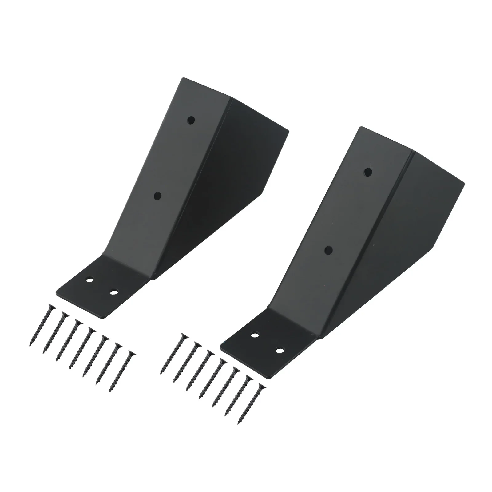 Iron Pergola Brackets Heavy Duty Connectors 2mm Thick Construction Black Coating Heavy Duty DIY Projects DIY Enthusiasts
