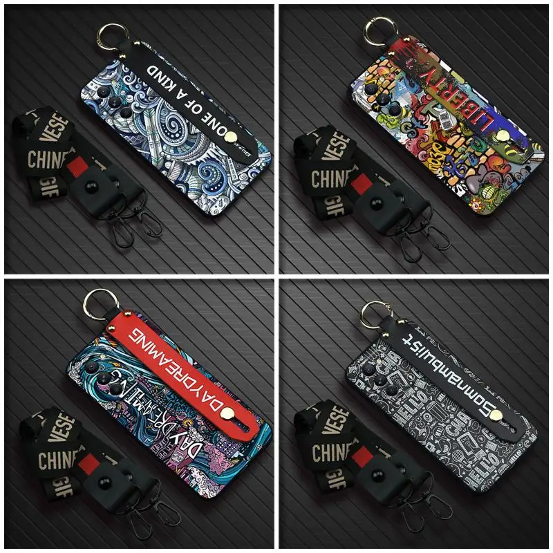 부드러운 방진 휴대폰 케이스, 레노버 리전 Y70, 노크 방지 손목 스트랩, 손목 밴드 