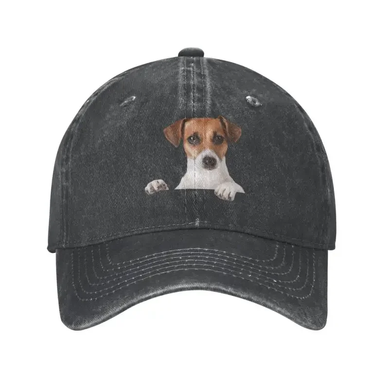 Custom Cotton Jack Russell Terrier Baseball Cap for Men Women Adjustable Dog Lover Dad Hat Outdoor