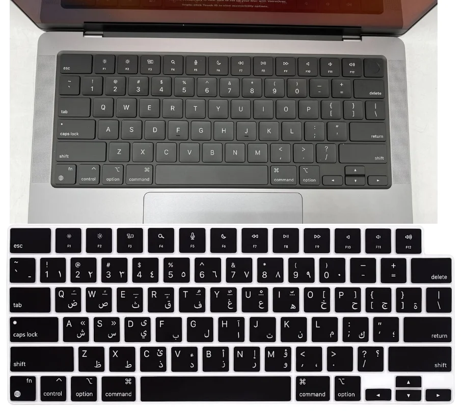 Arabic Keyboard Cover Skin for MacBook Air 15