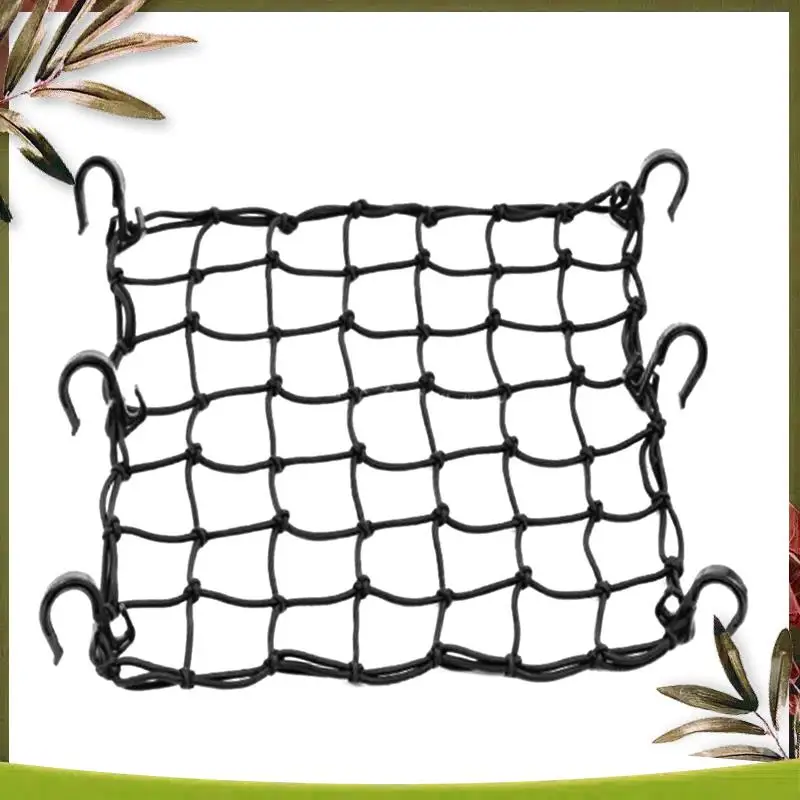 

AB98-1 шт. грузовая сетка для мотоцикла и велосипеда с 6 регулируемыми крючками и плотной сеткой, черные, черные внешние аксессуары для велосипеда