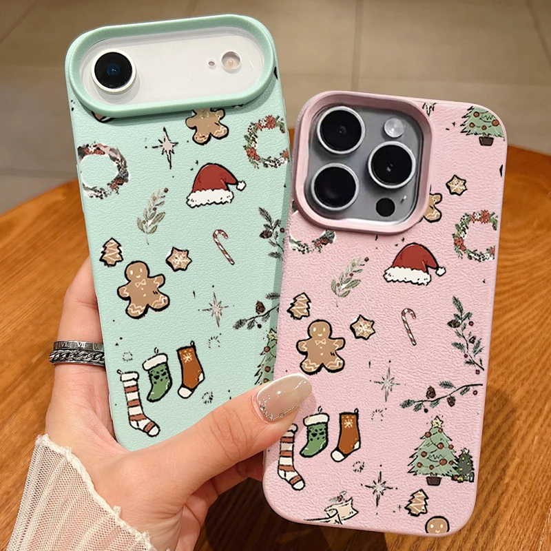 الرجعية الكرتون عيد الميلاد نمط القضية آيفون 17 برو ماكس بولي TPU سيليكون لينة غطاء آيفون 16 برو ماكس 15 14 13 12 11 16e الهواء #5