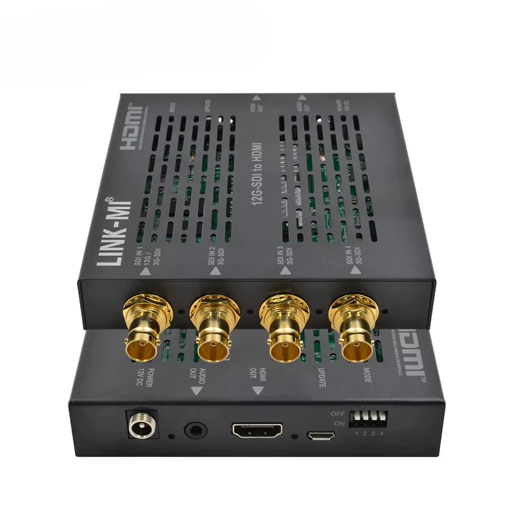Professional 4K 12G-SDI/ 2.0b Video Wall Processor Multi-Window Display PIP/POP Audio Extract 48 Input Multiplexer Metal