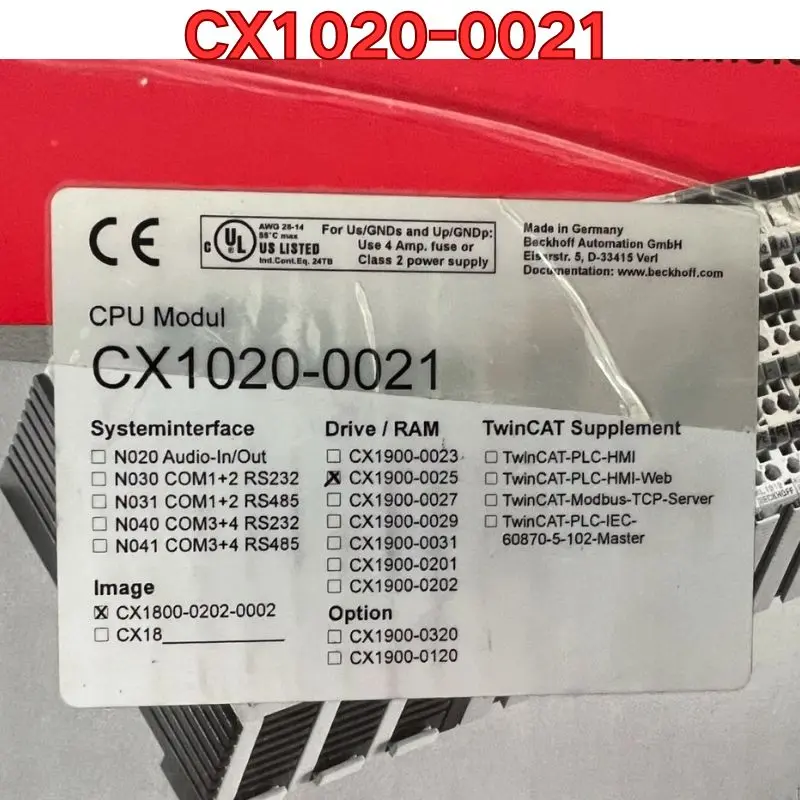 

Новый модуль ПЛК CX1020-0021