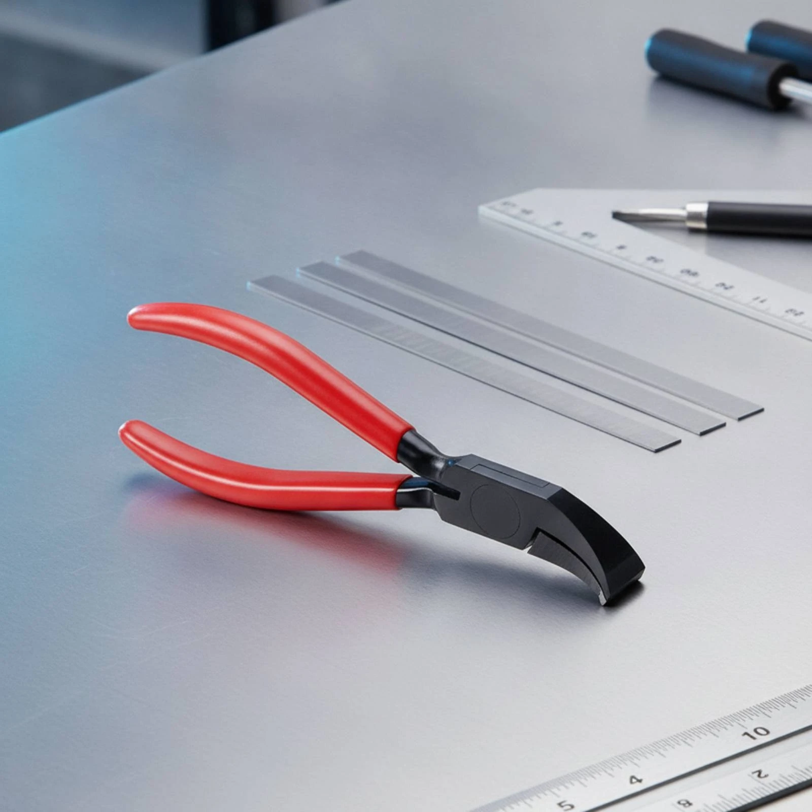 Sheet Metal Bending Pliers Anti-Slip Sheet Metal Hand Seamer Bent Jaw Pliers Darkened Ergonomic for Mechanic, Automotive Repair