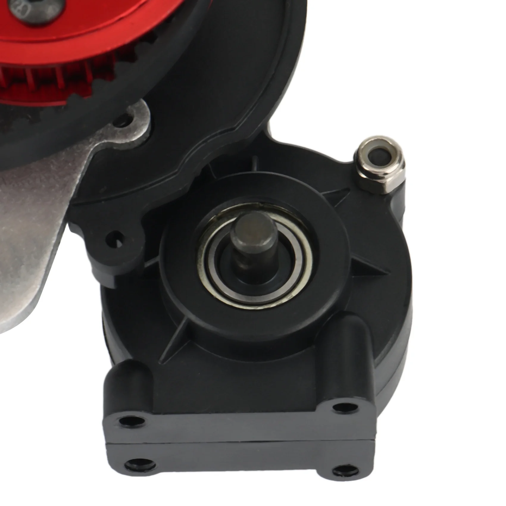 

ABTI-Belt Drive Gearbox Transmission Box With 3.2Mm Motor Gear For Axial SCX10 SCX10 II 90046 90047 1/10 RC Crawler Car