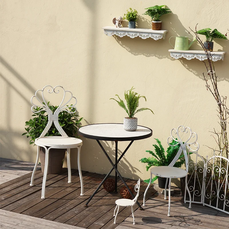 Vintage done old balcony creative bedroom wall baffle wall hanging lace shelf