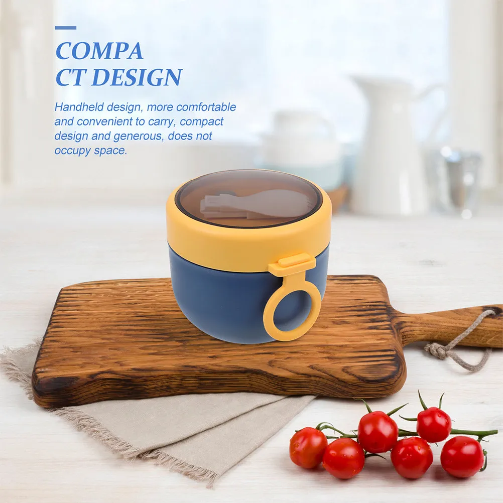 Stainless Steel Breakfast Cup Leakproof Multi-Use Portable Food Container Soup Carrier Oatmeal Milk Holder for Office Outdoor