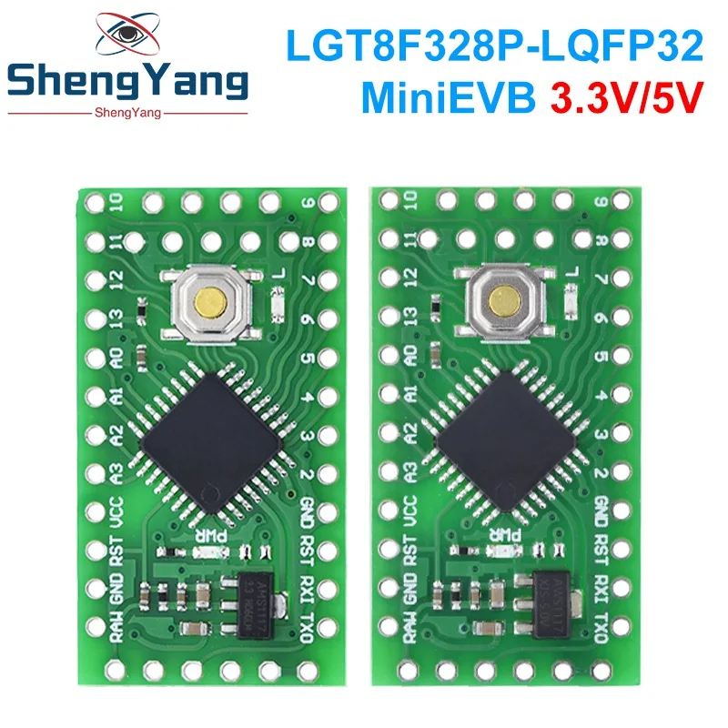 TZT 1/5PCS LGT8F328P LQFP32 MiniEVB 3.3V / 5V Replaces Pro Mini ATMEGA328P Fully Compatible For Arduino USE HT42B534-1 Driver image 6