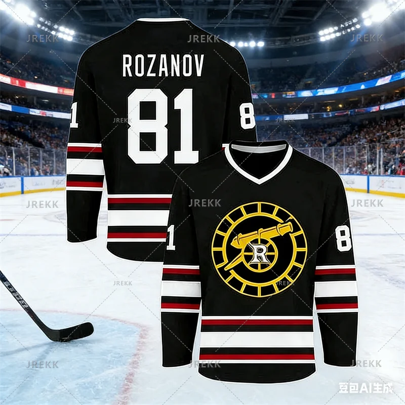 2026 Mens New Heated Rivalry Boston Raiders Hockey Jersey Long Sleeve Sports Tees Rozanov HOLLANDER T-shirt Y2k Tops Man Clothes