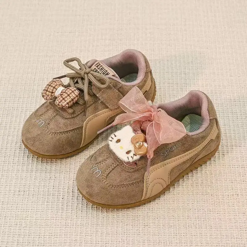 

Прямая доставка r ‌ Eal picture новые удобные hello kitty мультфильм ручной работы с бантом модные повседневные туфли на плоской подошве для девочек и мальчиков