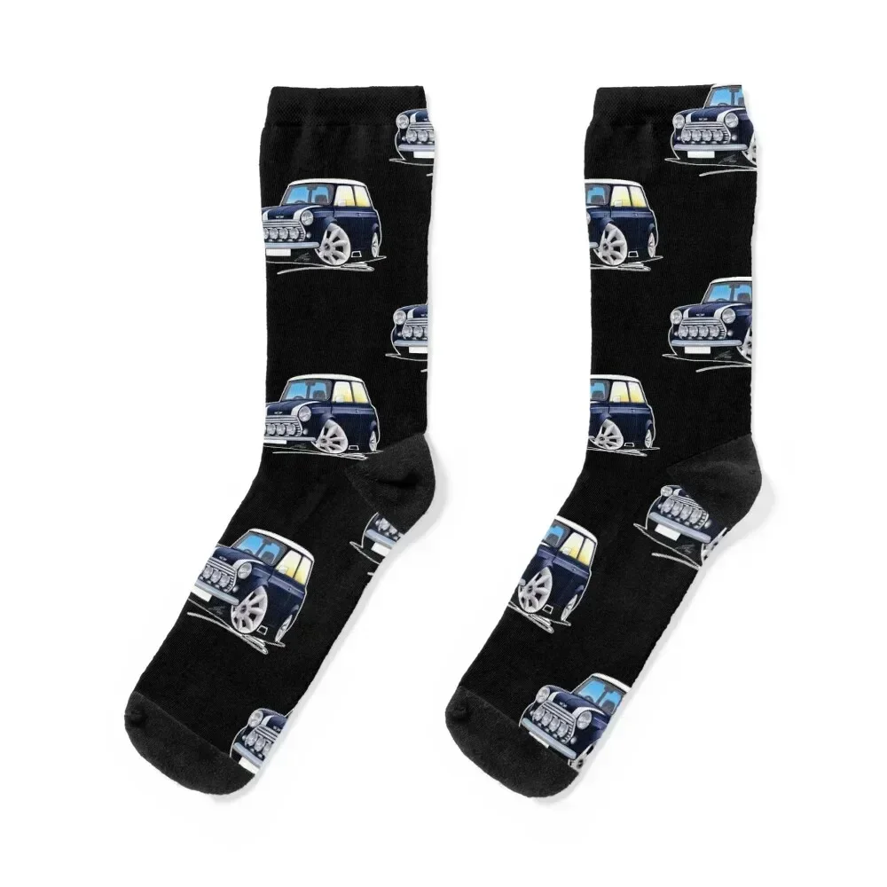 Rover mínì car cóópèr Sport Blue Socks Novelties custom summer anti slip football Socks Ladies Men's