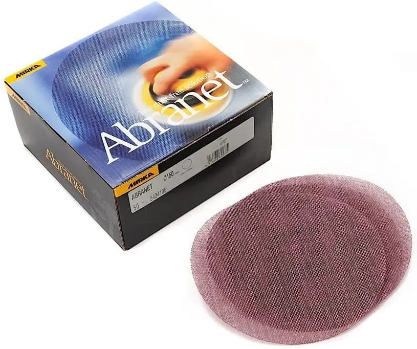 

6-Inch Hook and Loop Sanding Discs, Grit 80, Dust-Free Mesh for Wood, Paint, Metal - 50 Pack