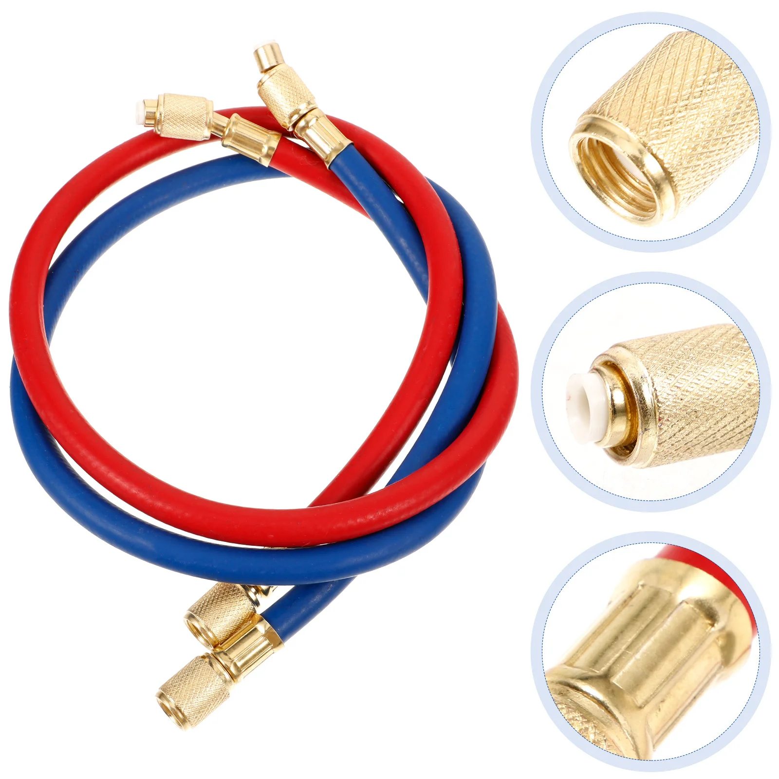 

2Pcs Refrigerant Charging Hose Tool for Car Ac Air Conditioning System Maintenance - Multifunctional Pressure Measurement and