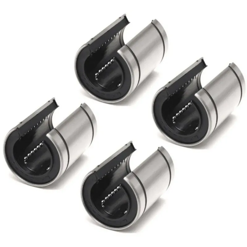 4PCS/lot Open Linear Sliding Motion Bearings LM10UUOP LM12UUOP LM13UUOP LM16UUOP LM20UUOP LM25UUOP LM30UUOP Linear Bushing