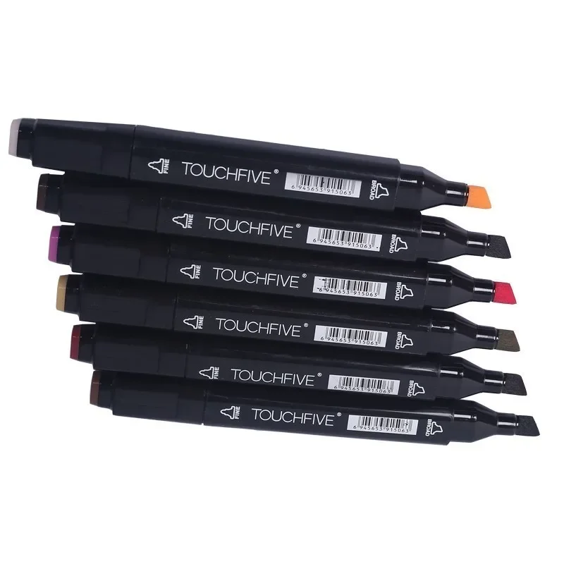 TOUCHFIVE 30/40/60/80/168 Colors Art Markers Brush Pen Sketch Alcohol Based Markers Dual Head Manga Drawing Pens Art Supplies