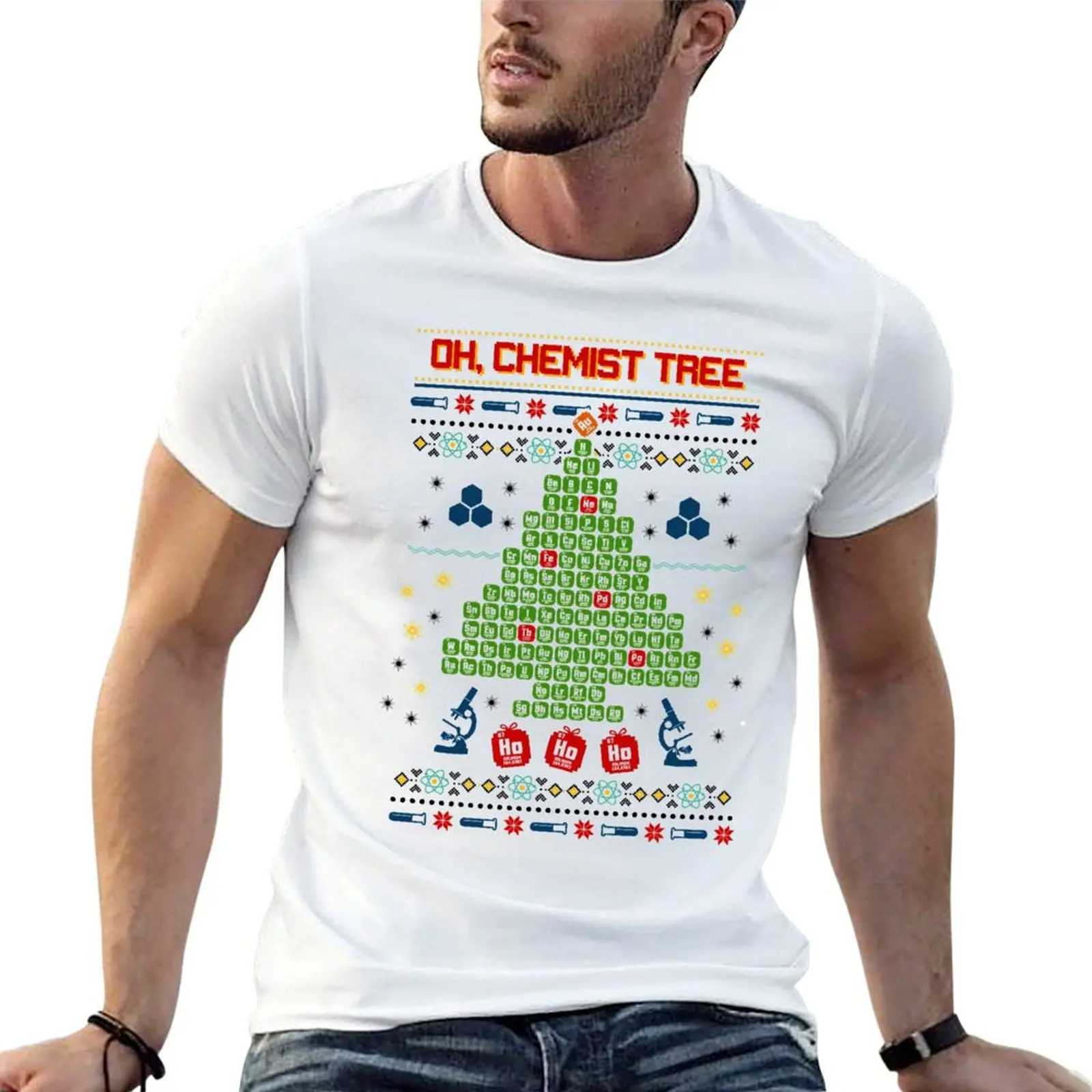 

Oh Chemist Tree Ugly Christmas Sweatshirt T-Shirt t shirts designer t shirts for man cotton T-Shirt