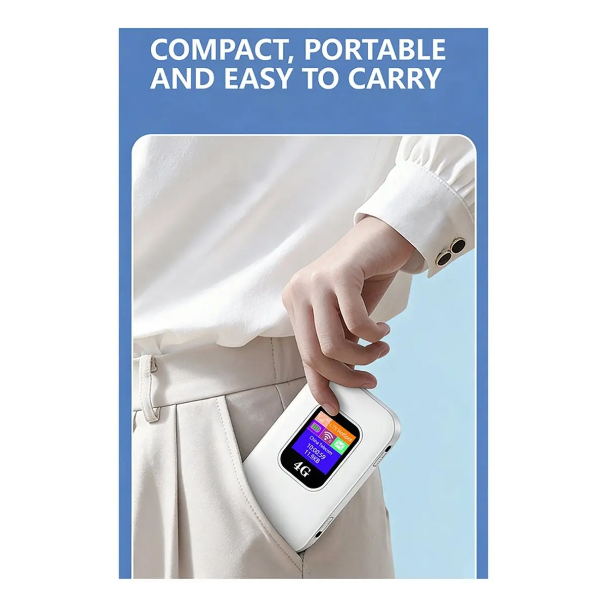 2026 4G Mobile WIFI Router 300Mbps 4G LTE Mobile WiFi Hotspot Portable Wireless Router with Sim Card Slot for Car Users